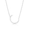 Dominique Cohen rose cut diamond crescent moon pendant necklace,<br>in 18k white gold <span class='visuallyhidden'>Text, phone 323-404-2959 for shopping assistance.</span>